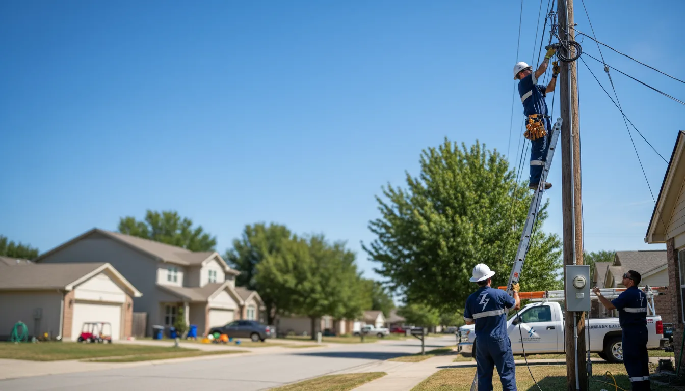 Residential electrician providing installation services in Lake Forest, CA